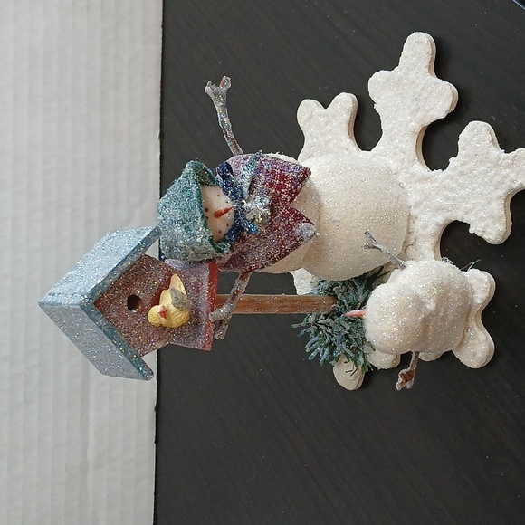 Collectable Creations Mini Snow Scenes- Sparkle Birdhouse Friend Christmas Decor - Picture 5 of 15